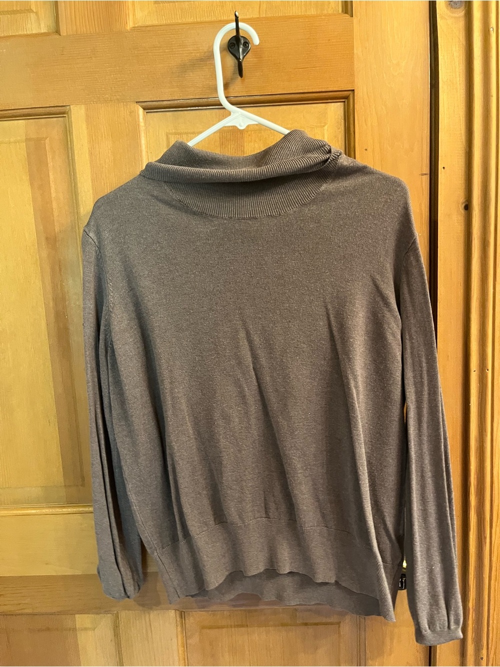 H&M Women's Taupe Cowl Neck Sweater